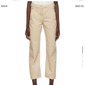 Lemaire Denim Twisted Pants - Saltpeter - FR 34